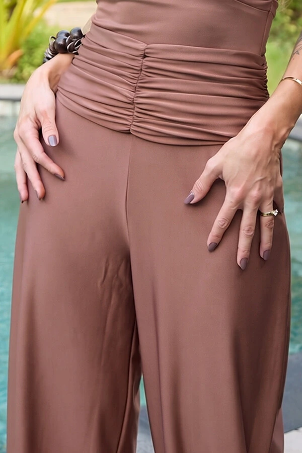 Calça Ballon Malha Jersey Pepita