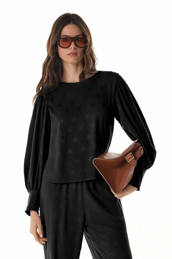 Blusa Poa Rayon Jacquard