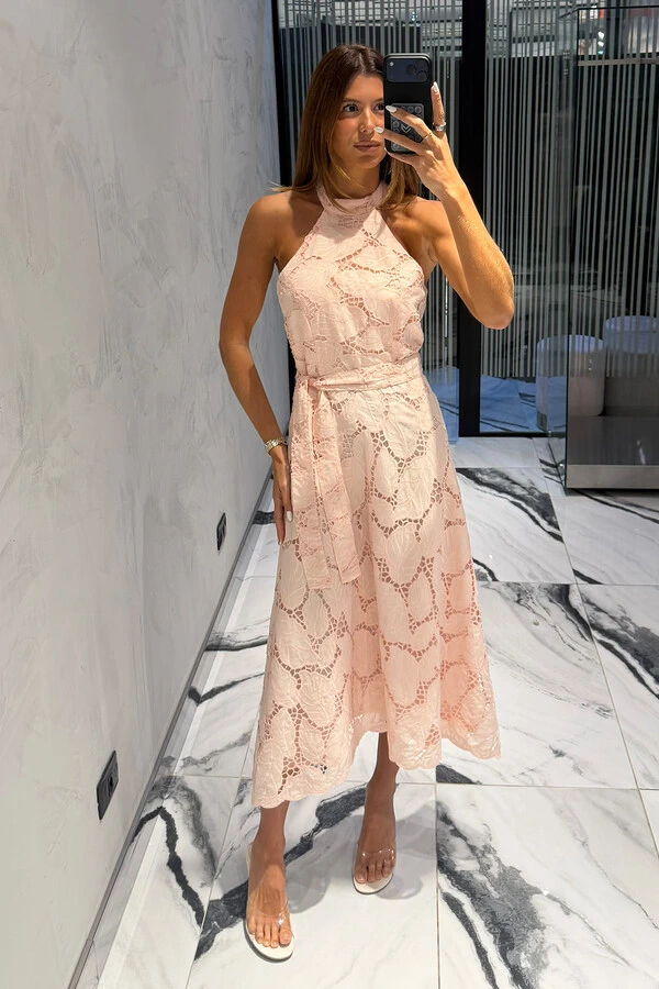 Vestido Bordado Richilieu Folha