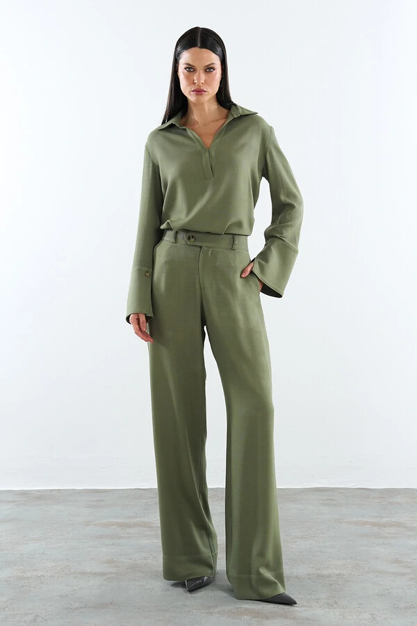 Conjunto Camisa e Pantalona Aster Francesca