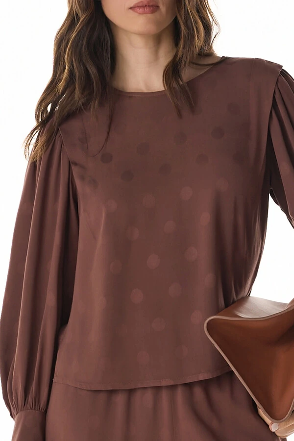 Blusa Poa Rayon Jacquard