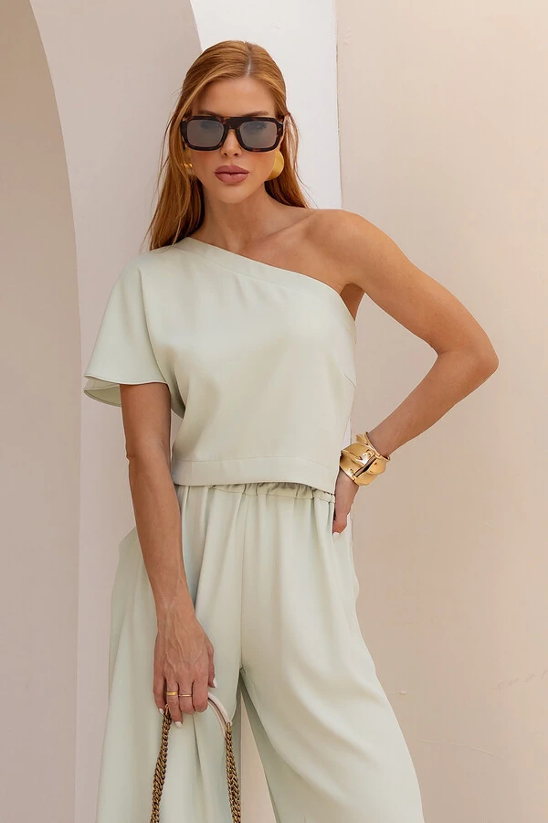 Blusa Um Ombro Celine