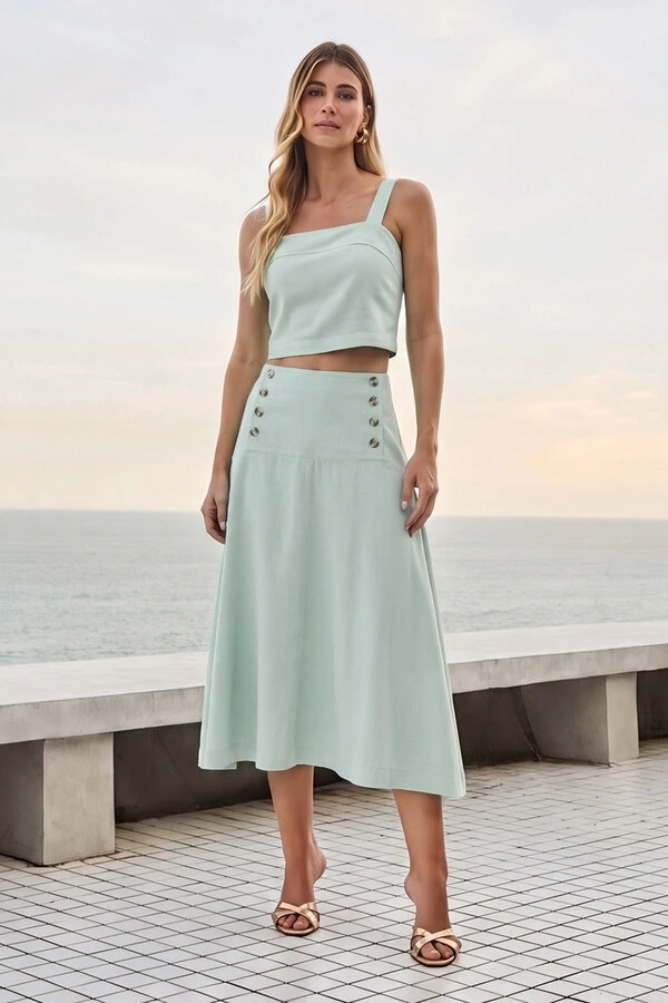 Conjunto Regata e Saia Summer Elise