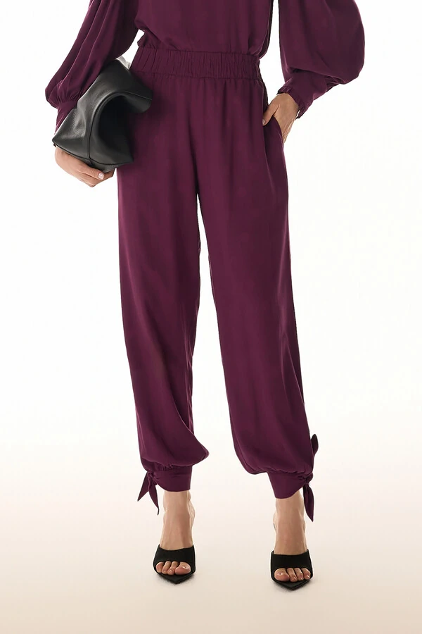 Calça Poa Rayon Jacquard