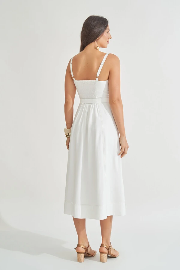 Vestido Pespontos Lilly