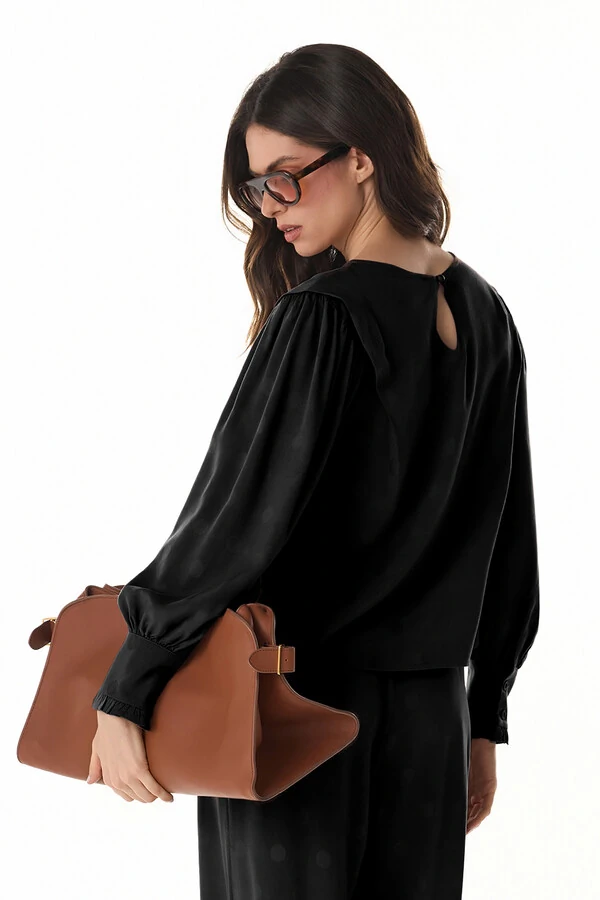 Blusa Poa Rayon Jacquard