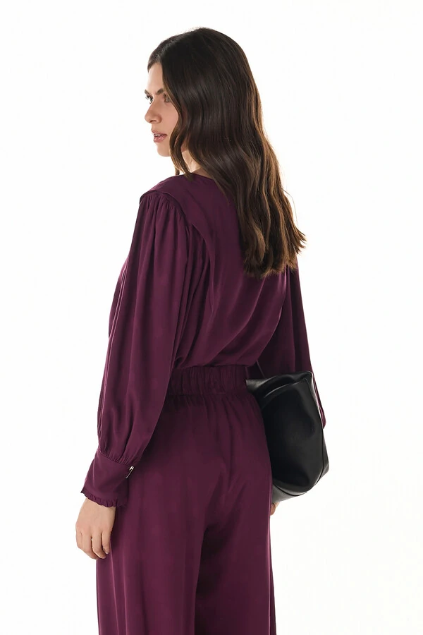 Blusa Poa Rayon Jacquard