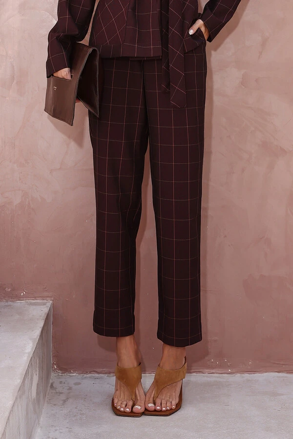 Calça Alfaiataria Check