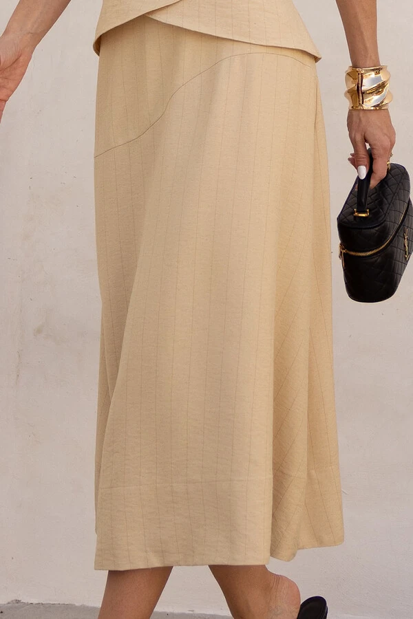 Saia Midi Risca de Giz