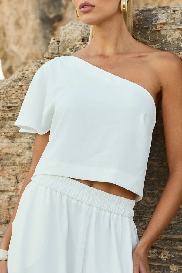 Blusa Um Ombro Celine