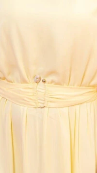Vestido Longo Manga Fluida Ilana Cinto Faixa Gola Fechada