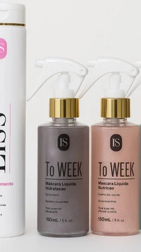 Kit PS To Week e PS Liss Cronograma Alisamento Vegano