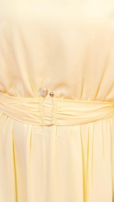 Foto Vestido Longo Manga Fluida Ilana Cinto Faixa Gola Fechada