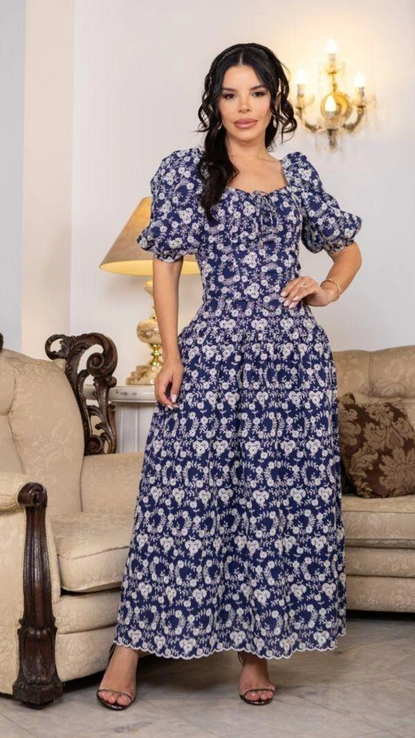 Conjunto Nubia em Algodão Bordado