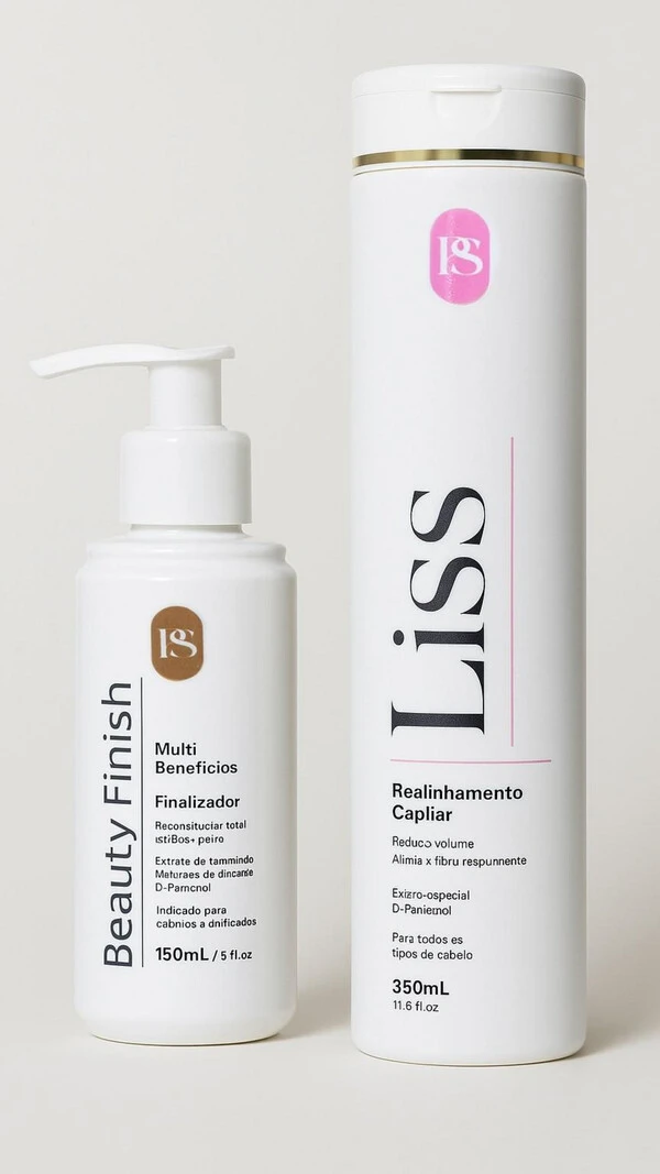 Kit Finalizador PS Beauty e PS Liss Alisamento Proteção