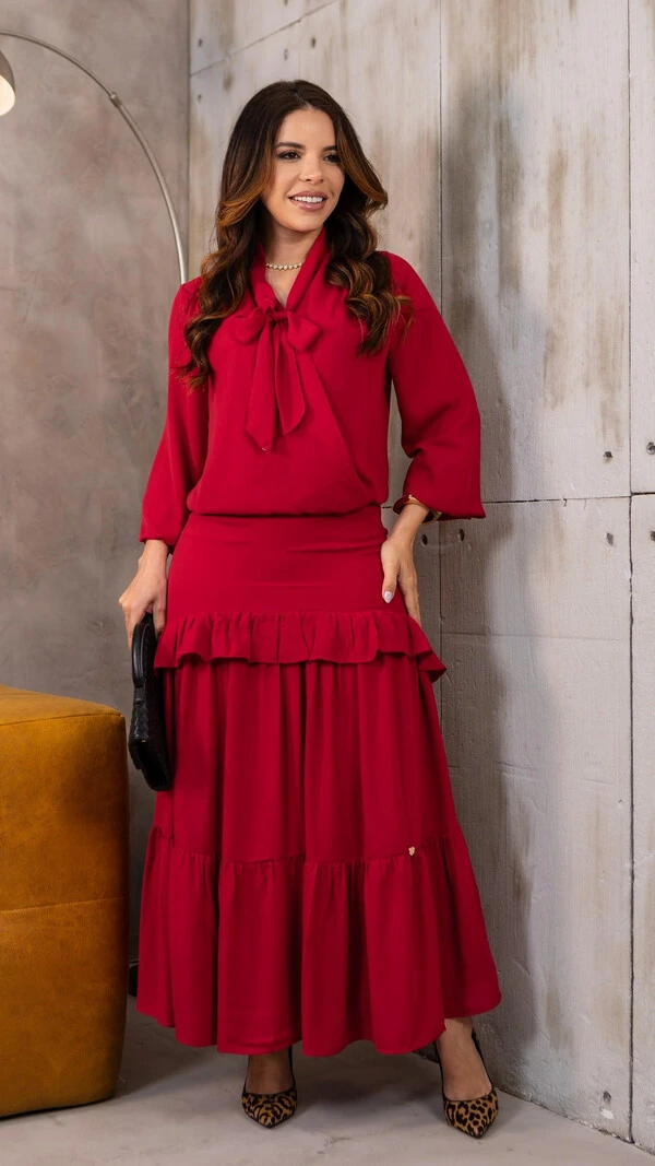 Conjunto Rafa em Crepe com Blusa Transpassada