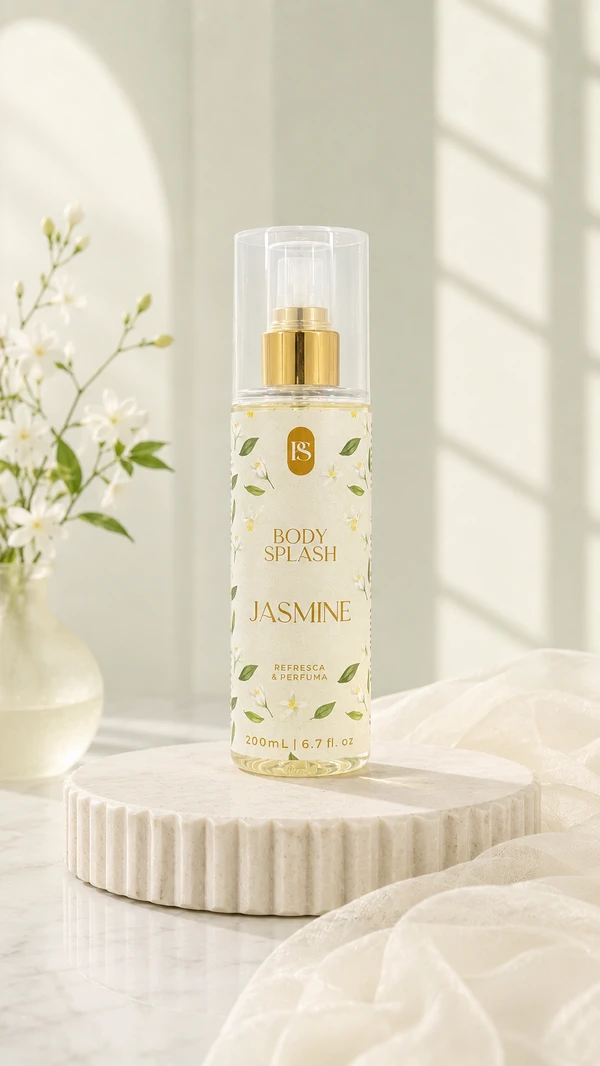 Body Splash Jasmine Floral com Jasmim e Açafrão