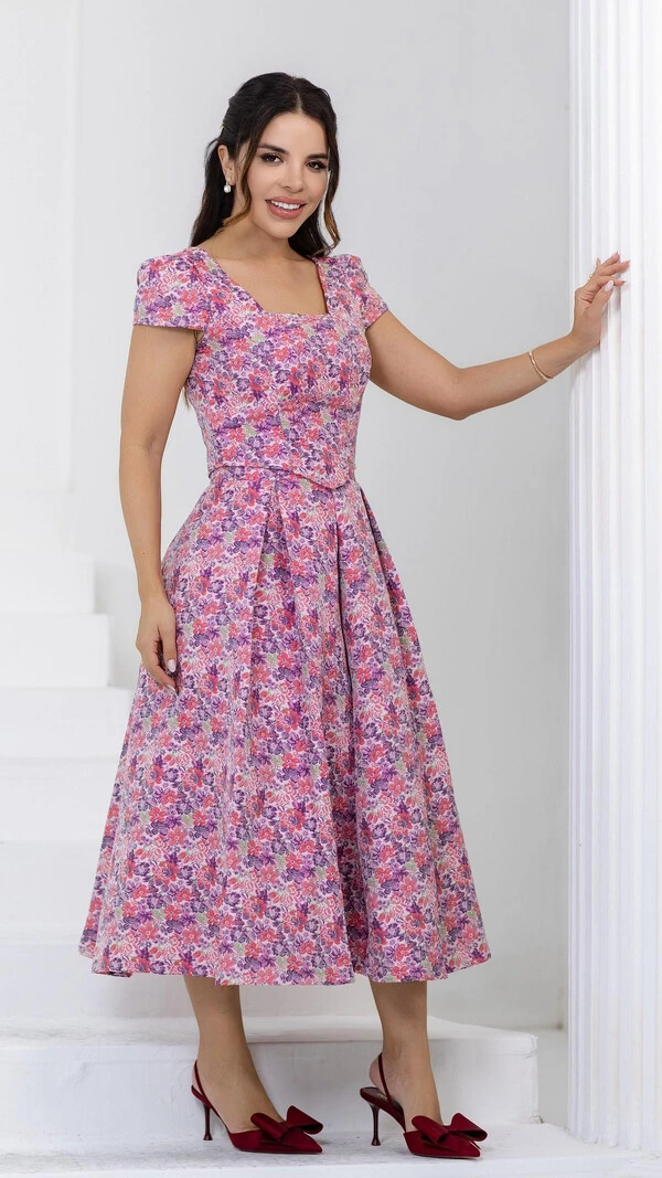 Conjunto Gislaine Estampado em Jacquard