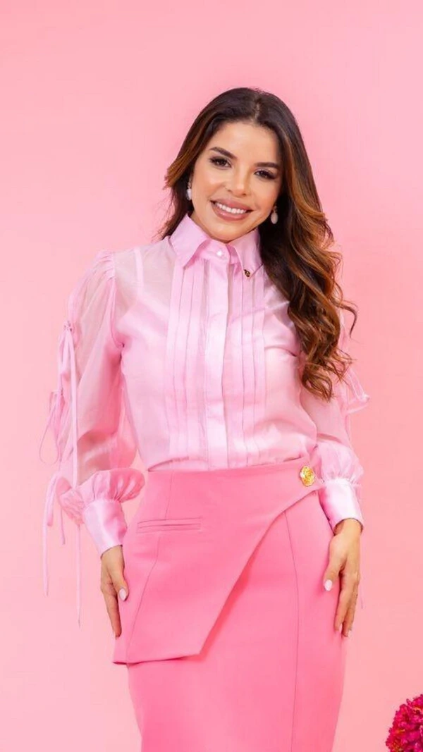 Camisa Iracema em Liocel com Mangas Amarração