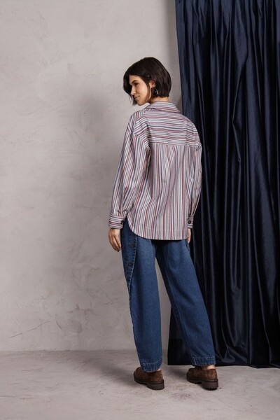 FotoJaqueta Oversized Listra Color