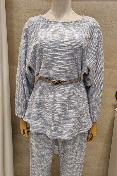 Foto Conjunto Jogger Blusa Morcego Tweed