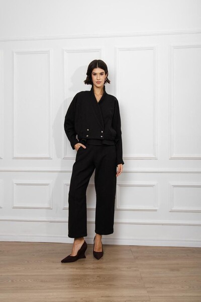 Foto Jaqueta Bomber Tweed Liso