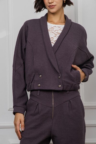 FotoJaqueta Bomber Tweed Liso