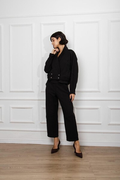 FotoJaqueta Bomber Tweed Liso