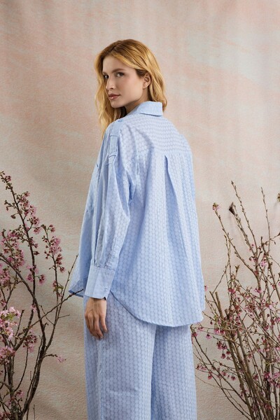 Foto Camisa Voil Devore Martingale