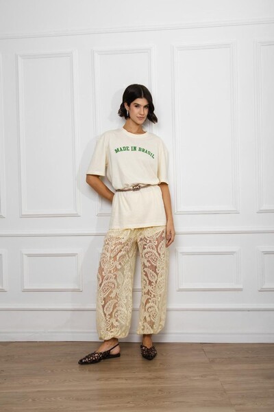 Foto Calca Renda Cashmir