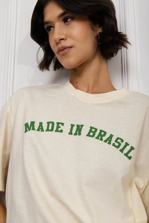 T Shirts Longa Estampada Made In Brasil