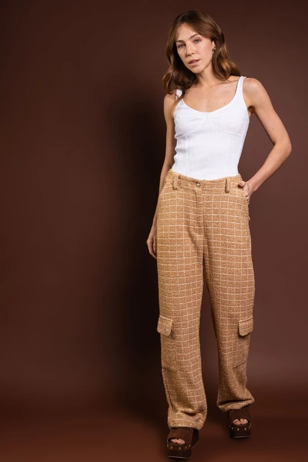 Conjunto Malha Tweed Brilho