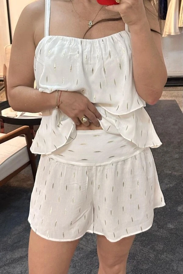 Blusa Babado Cruzado