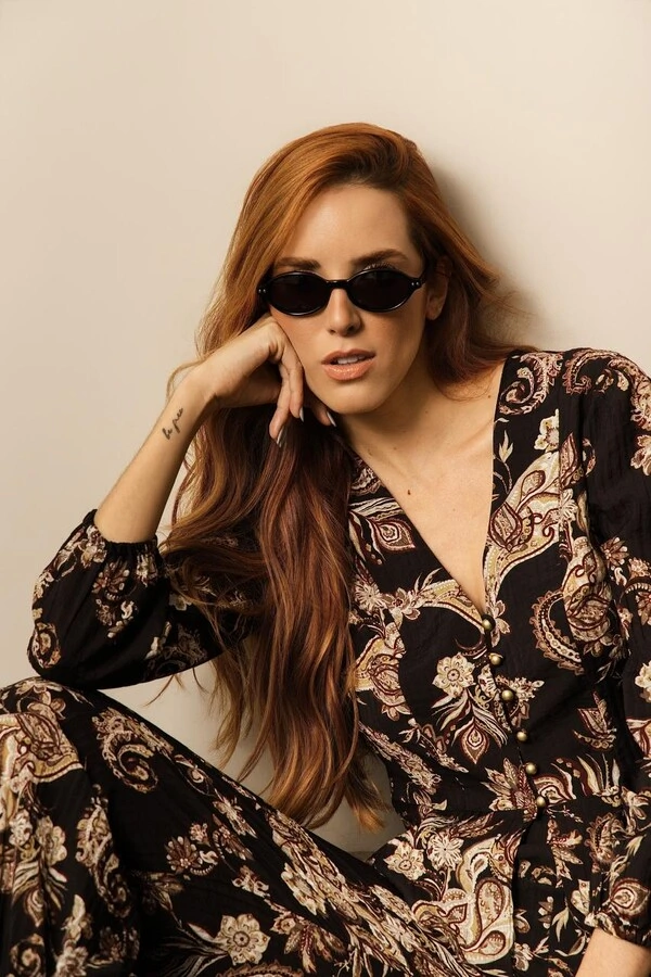 Conjunto de Blusa Peplum estampada e Calça reta