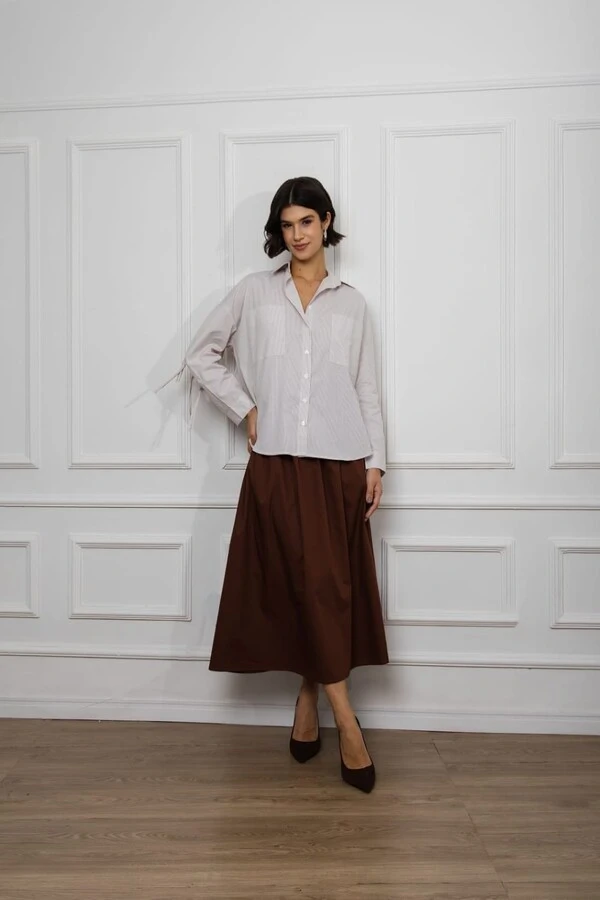 Saia Pala Corset Tricoline