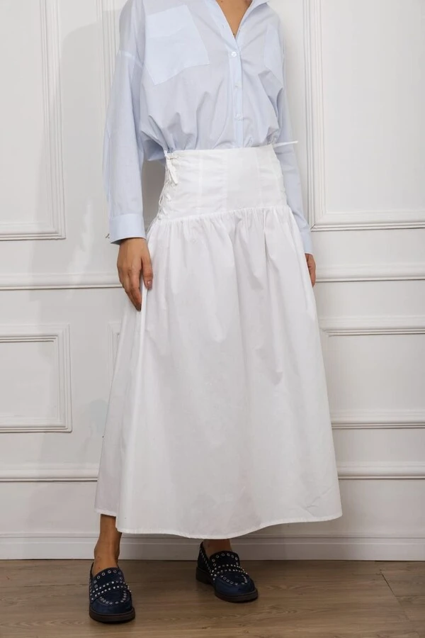 Saia Pala Corset Tricoline