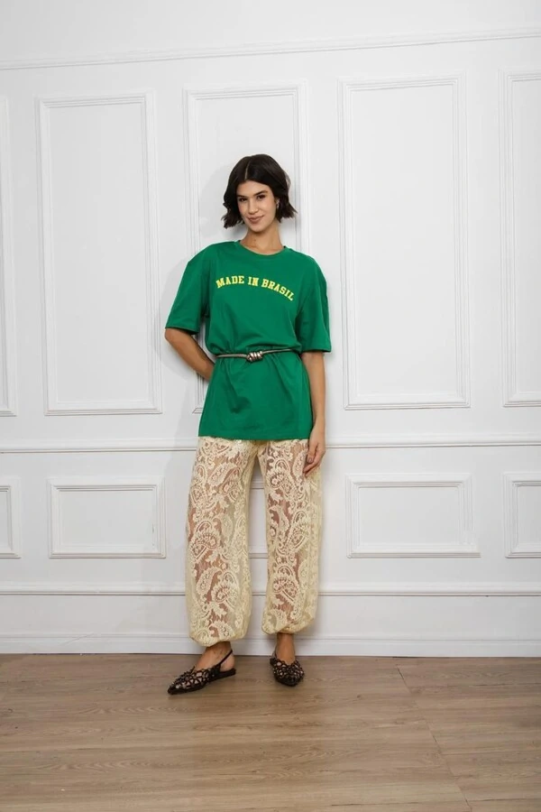 T Shirts Longa Estampada Made In Brasil