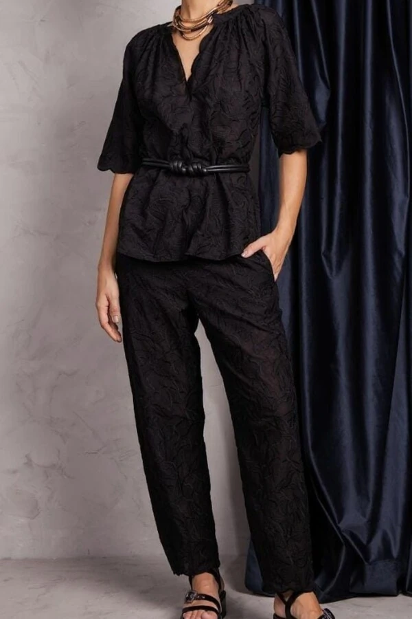 Conjunto Bordado Barrado