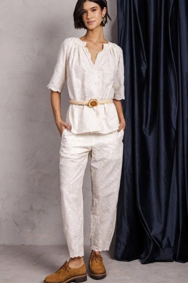 Conjunto Bordado Barrado