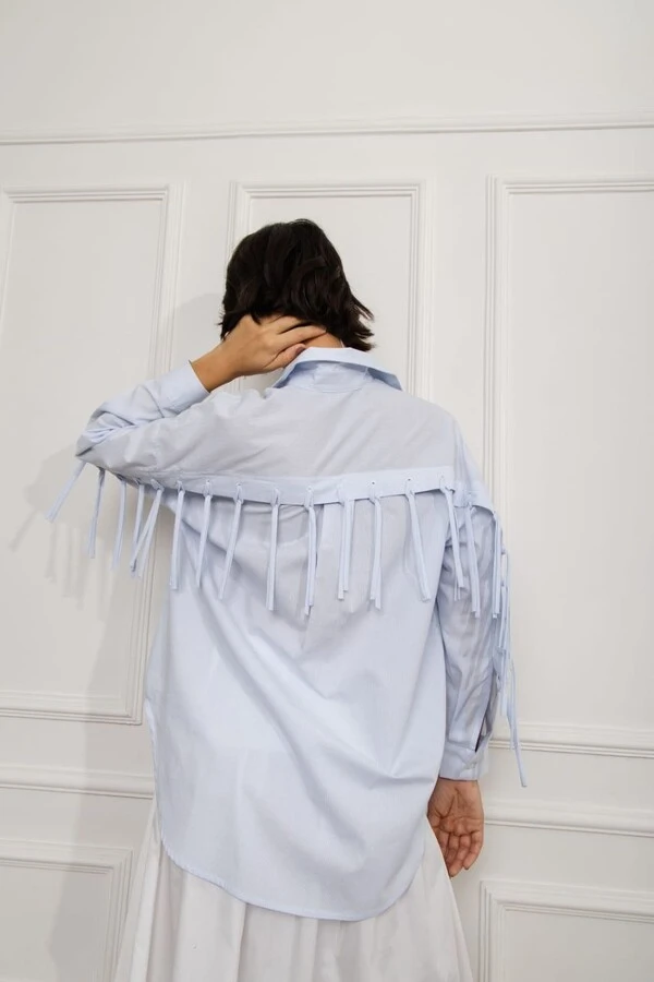 Camisa Oversized Franja