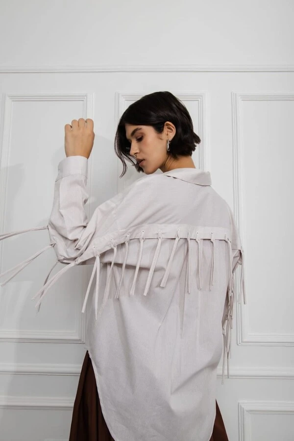 Camisa Oversized Franja