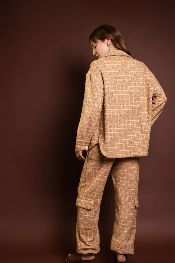 Conjunto Malha Tweed Brilho