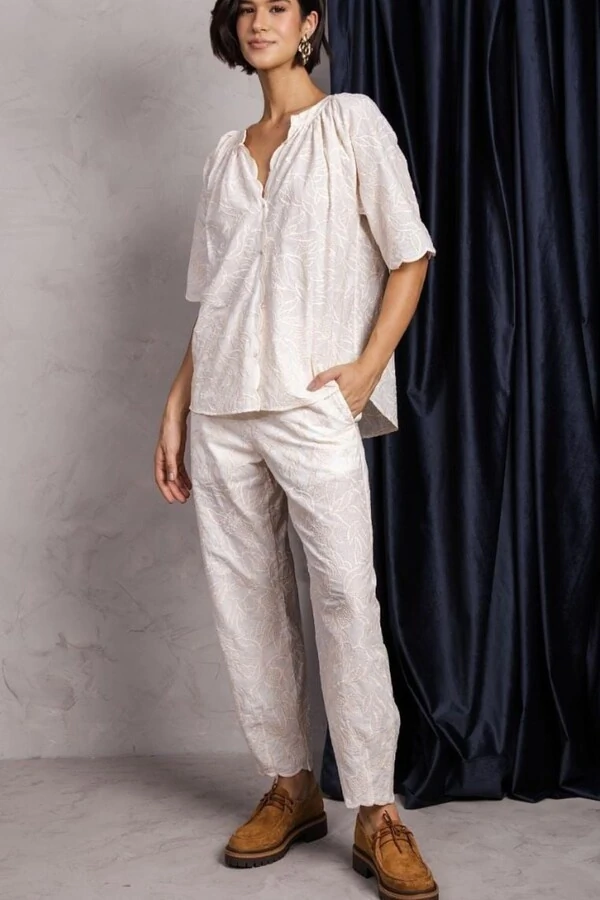 Conjunto Bordado Barrado