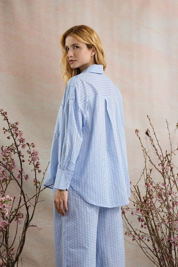 Camisa Voil Devore Martingale