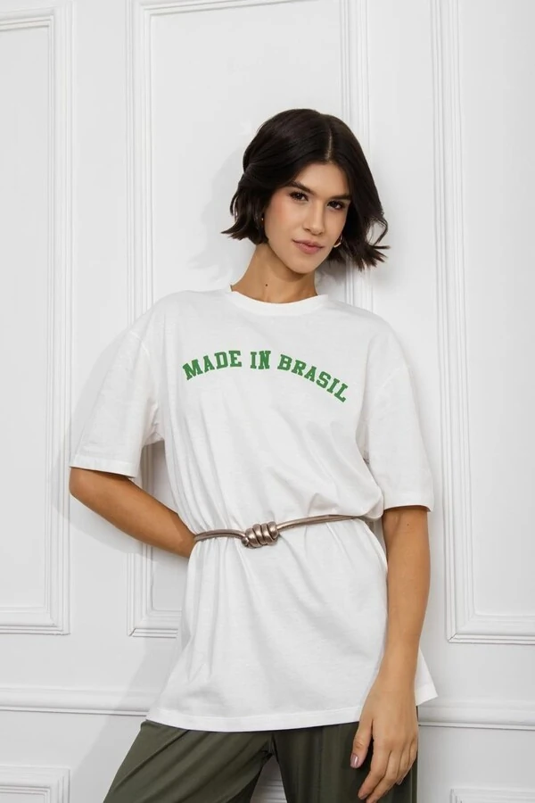 T Shirts Longa Estampada Made In Brasil