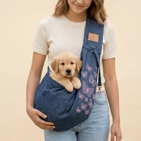 Sling Jeans com Bordado Borboletas