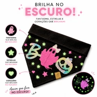 Bandana Candy Ghost - BRILHA NO ESCURO