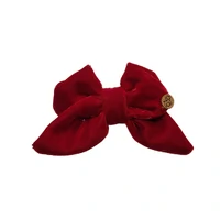 Laçarote Pet - Veludo Alemão Carmim