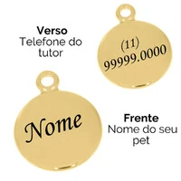 Colar Identificação Premium - Lua de Mel