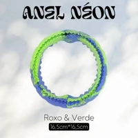 Anel Neon Roxo Qmonster